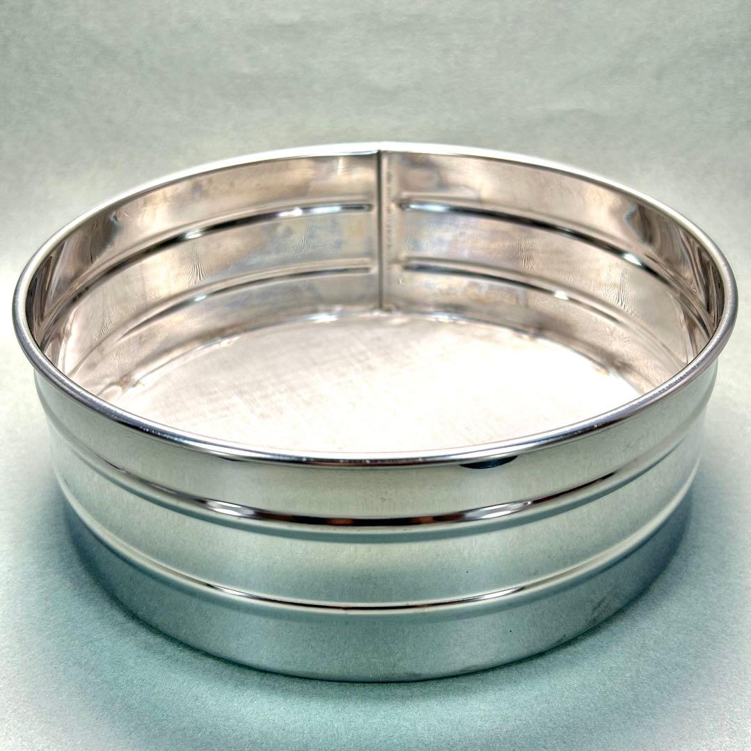 灰篩　3個セット　『六方式灰篩　細目　中目　荒目』　ステンレス製　茶道具　工芸品