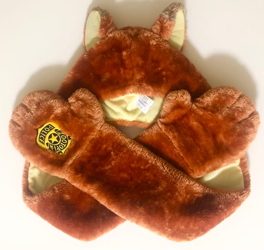 ディズニー　ズートピア 　マフラーキャップ　ニック　ファンキャップ　圧縮なし発送