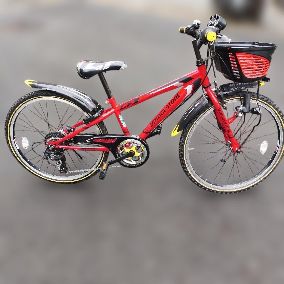 topo様限定★直接受渡★BRIDGESTONE キッズサイクル 赤 24インチ