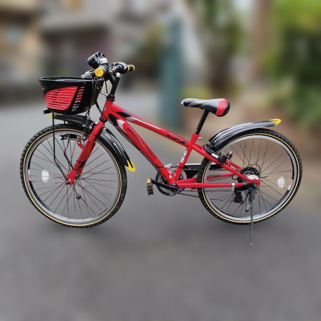 topo様限定★直接受渡★BRIDGESTONE キッズサイクル 赤 24インチ