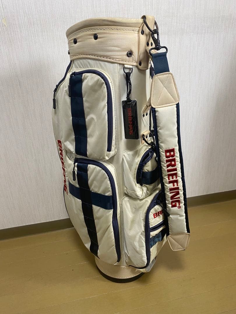 BRIEFING ゴルフバッグ ホワイト/ネイビー　ブリーフィング