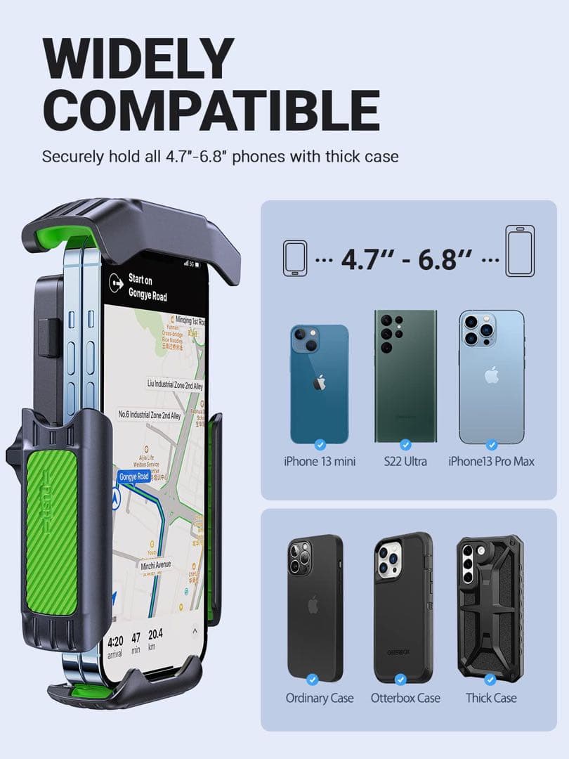 自転車用携帯電話マウント オートバイ用携帯電話マウント バイク電話ホルダー