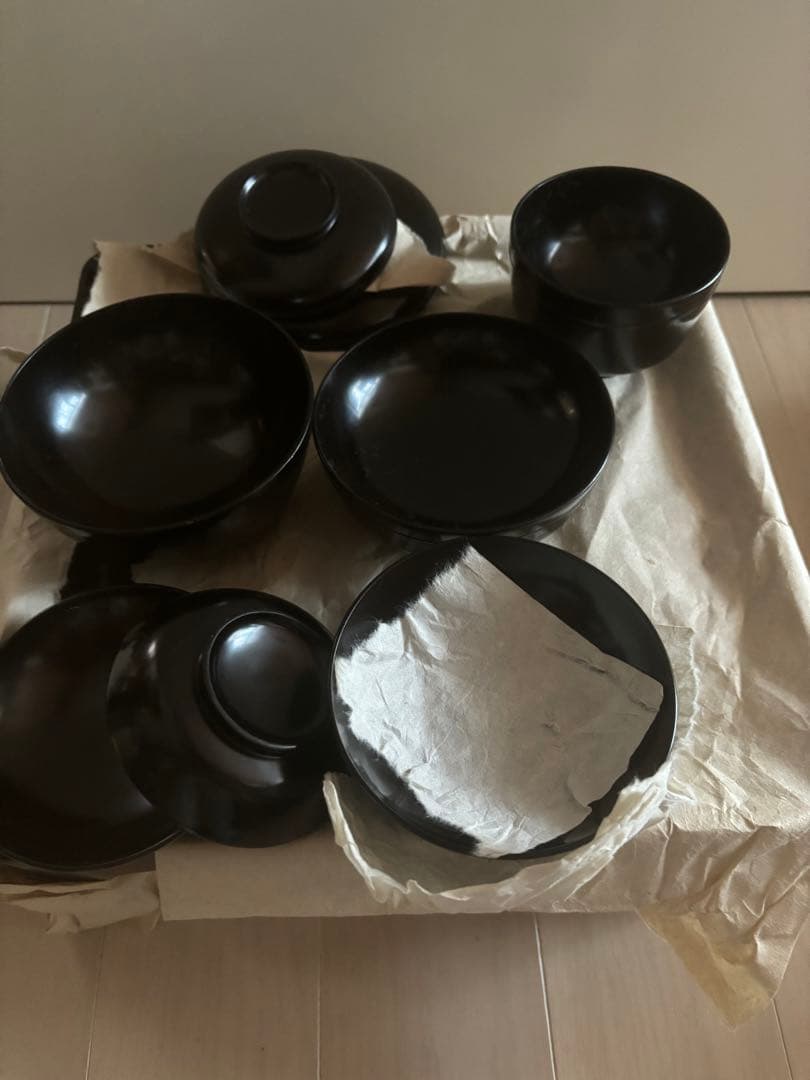 ビンテージ！輪島塗り　漆器　セット　桐箱入り　大正時代　食事台セット　古民家