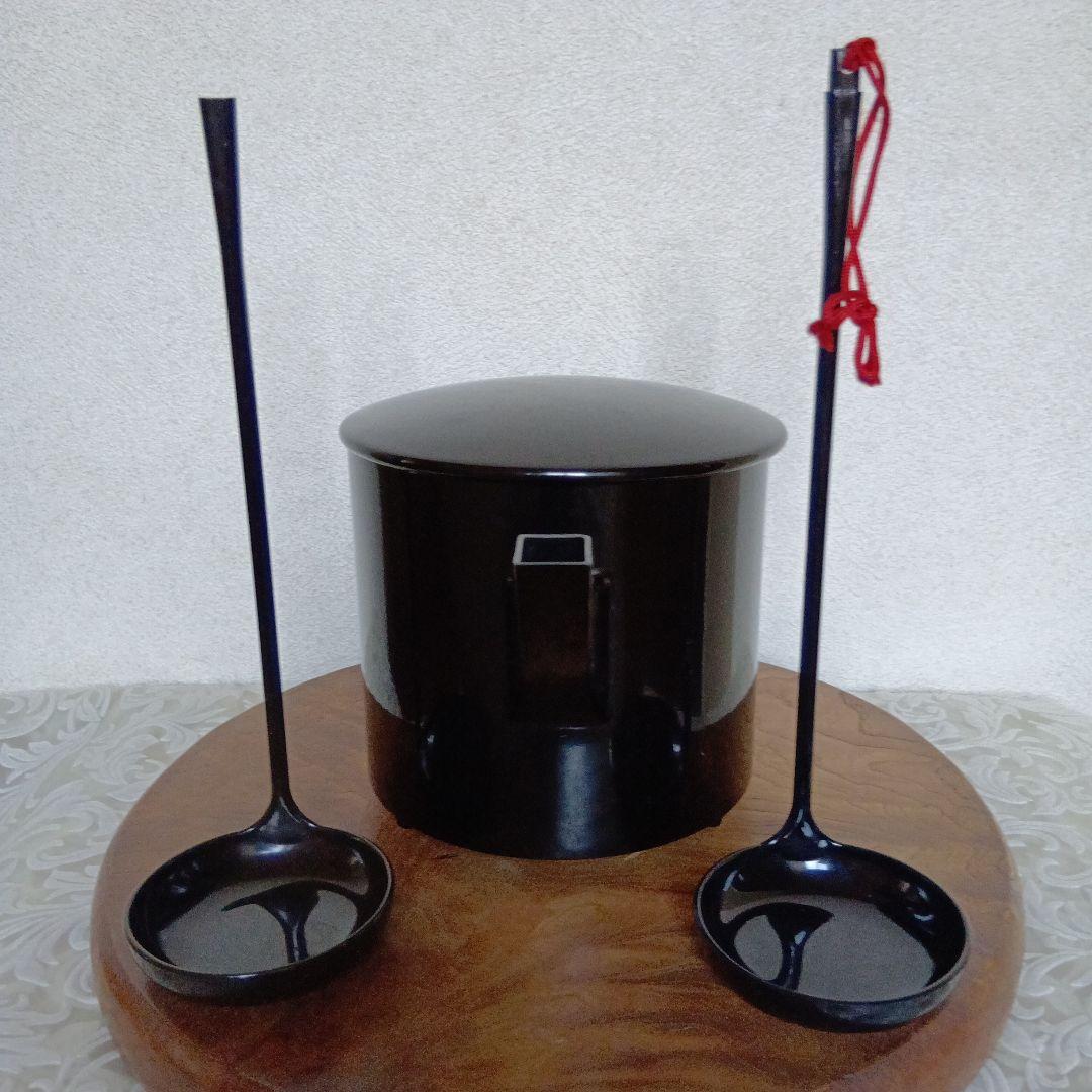 茶道具　懐石湯斗　湯桶　漆器　水注　水次　水口　　表千家　裏千家　【匿名配送】