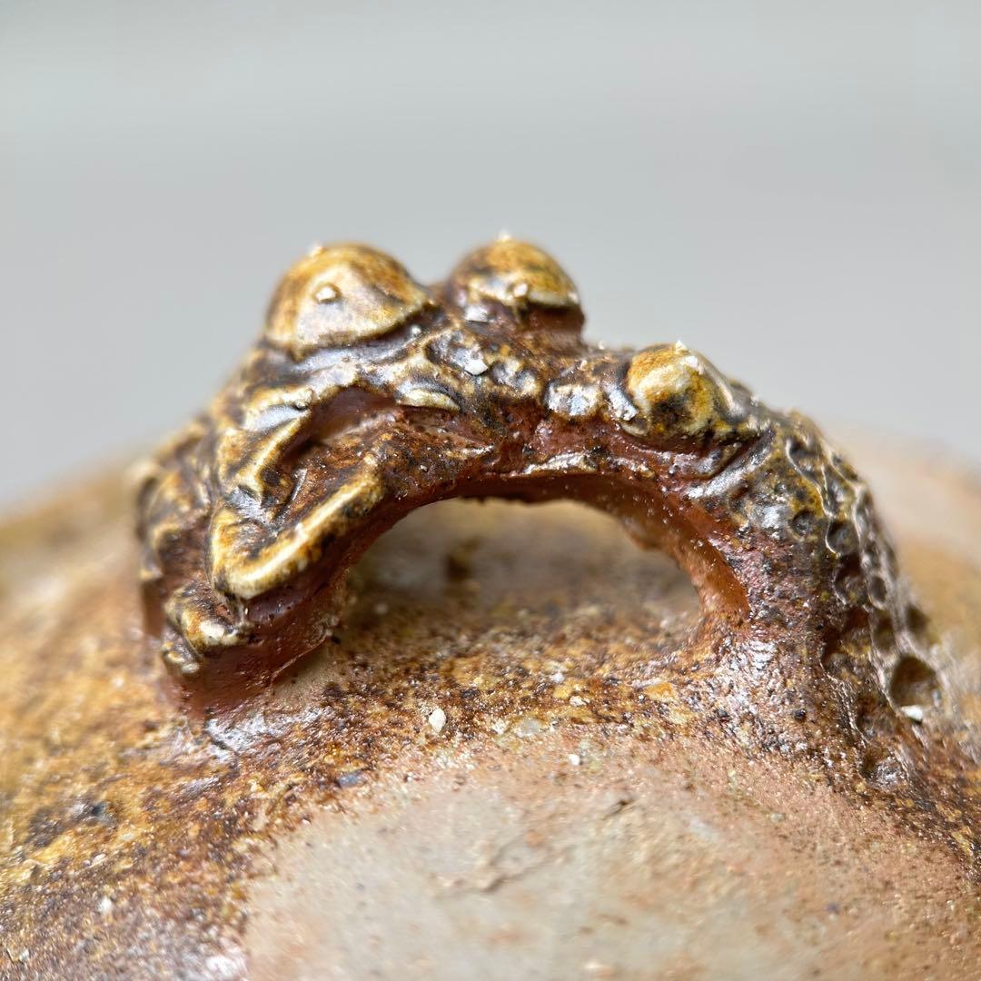 石田安弘 備前焼霊芝宝瓶 般若心经人気作者 急須 共箱 共布 茶注 煎茶 茶道具