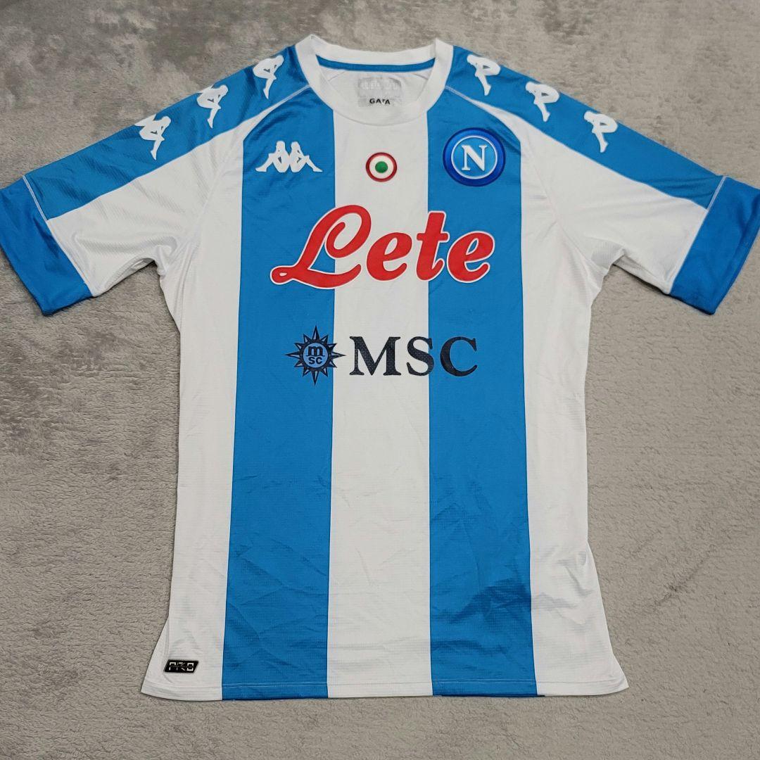 ナポリ　10番　マラドーナ　ユニフォーム　L　Kappa　カッパ　ストライプ　白