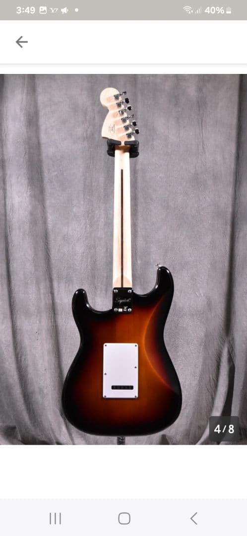 スクワイヤーエレキギター　ストラトキャスター　Fender