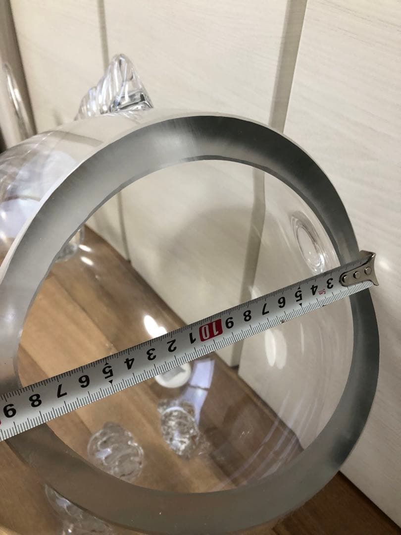 ガラス製 魚の形状 アート 約75cm