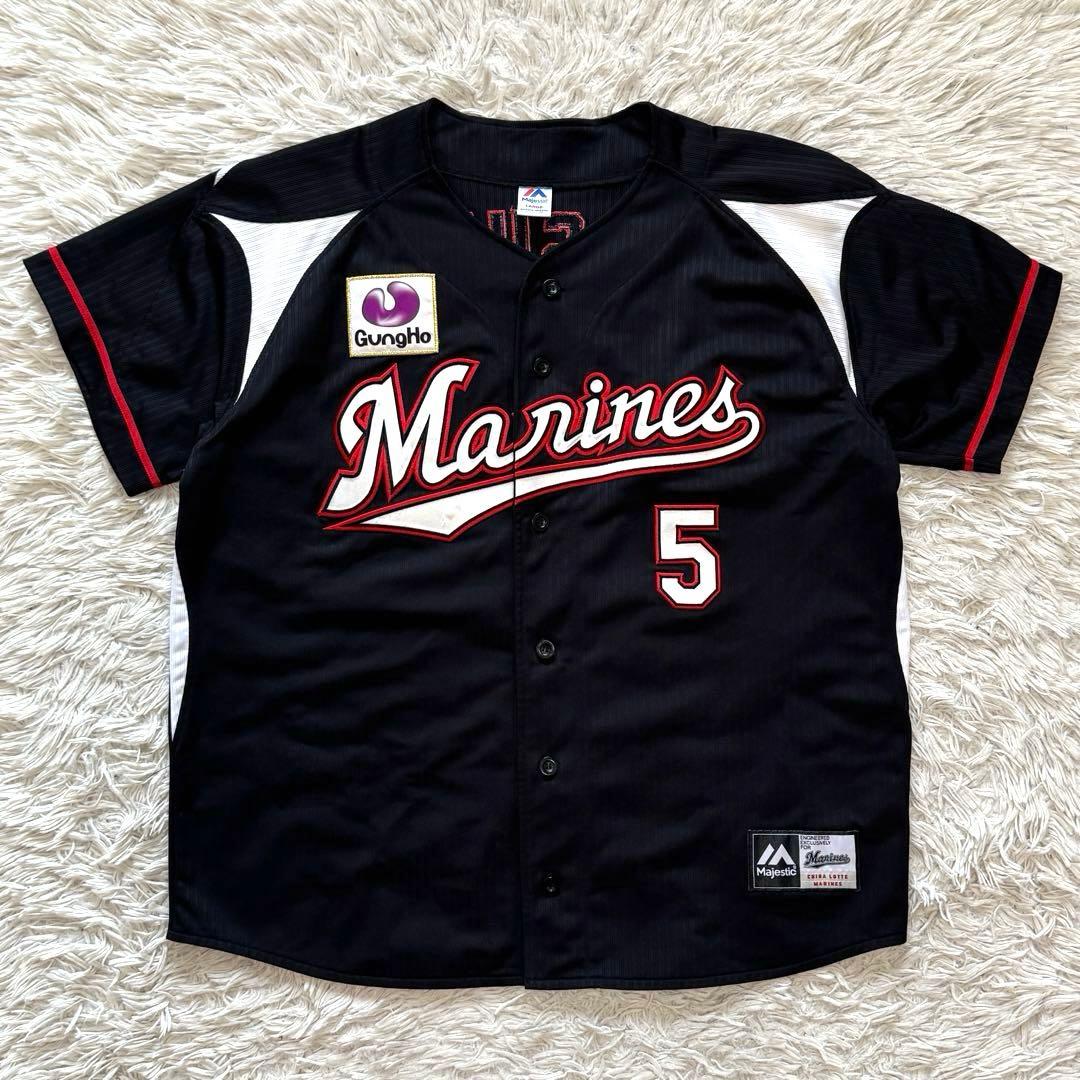 刺繍ワッペン　千葉ロッテマリーンズ　安田尚憲　カスタム　ユニフォーム　Lサイズ