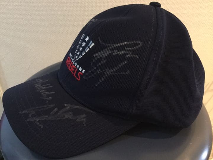 スーパーラグビー レベルズ 選手直筆サイン入り キャップ