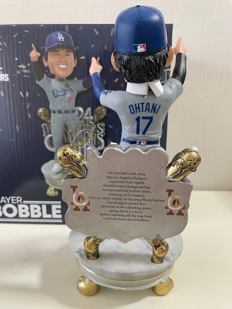 (MVP記念セール)大谷翔平 2024ワールドシリーズチャンピオンボブルヘッド