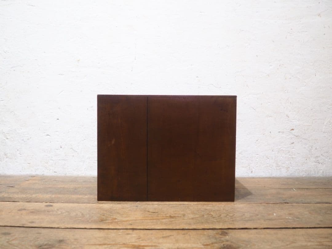 1268 アンティーク　小引き出し　収納棚　小物入れ　ケース　昭和レトロ　骨董