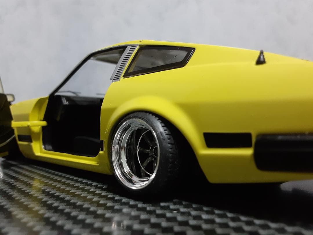 Hachette 1/24 フェアレディ280Z-L 黄 カスタム改 ローダウン