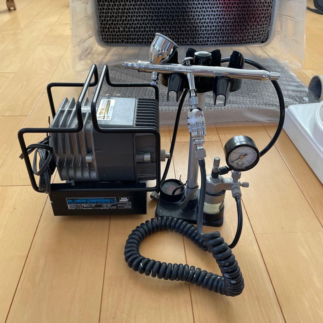 塗装セット Mr. LINEAR COMPRESSOR L7 エアブラシセット