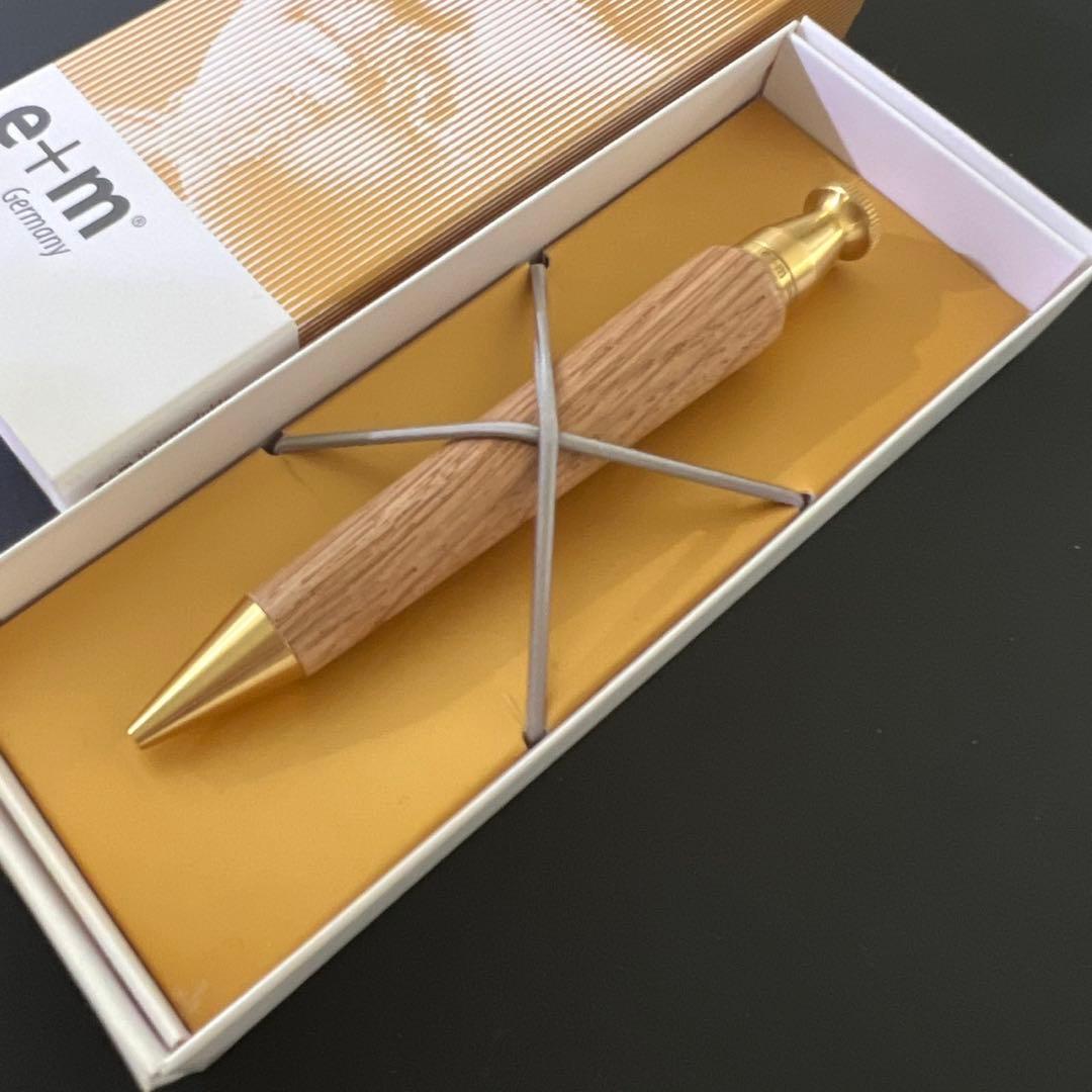 e+m イープラスエム Queen クイーン ブラックオーク ボールペン L