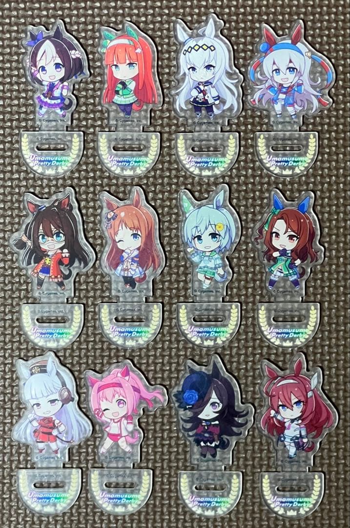 ウマ娘 アクリルスタンド アクリルキーホルダー アクリルブロック 全12種×3