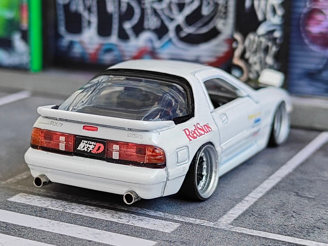 トミカ改造 マツダ FC 頭文字D仕様 シャコタン ☆深リム ☆ホットウィール