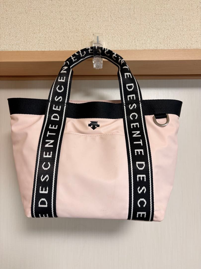 DESCENTE バッグセット 黒 ピンク
