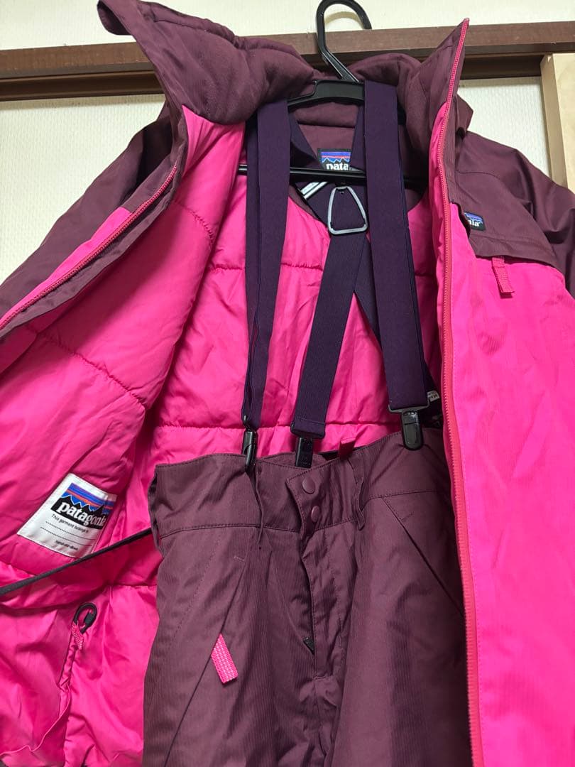 【Patagonia】 スキーウェア上下セット (girl's M)