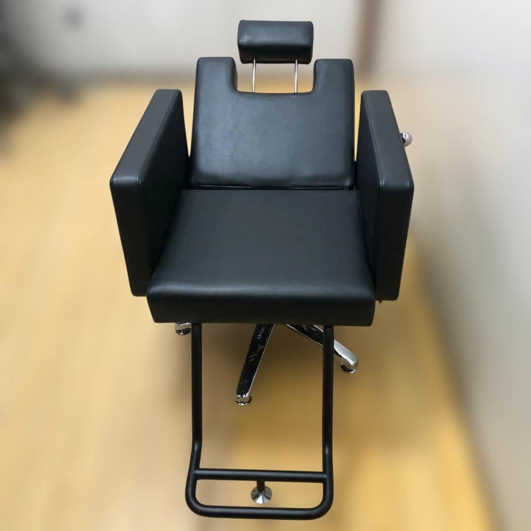 美品 バックシャンプー用 油圧昇降 ブラック 美容室 ヘッドスパ 112930
