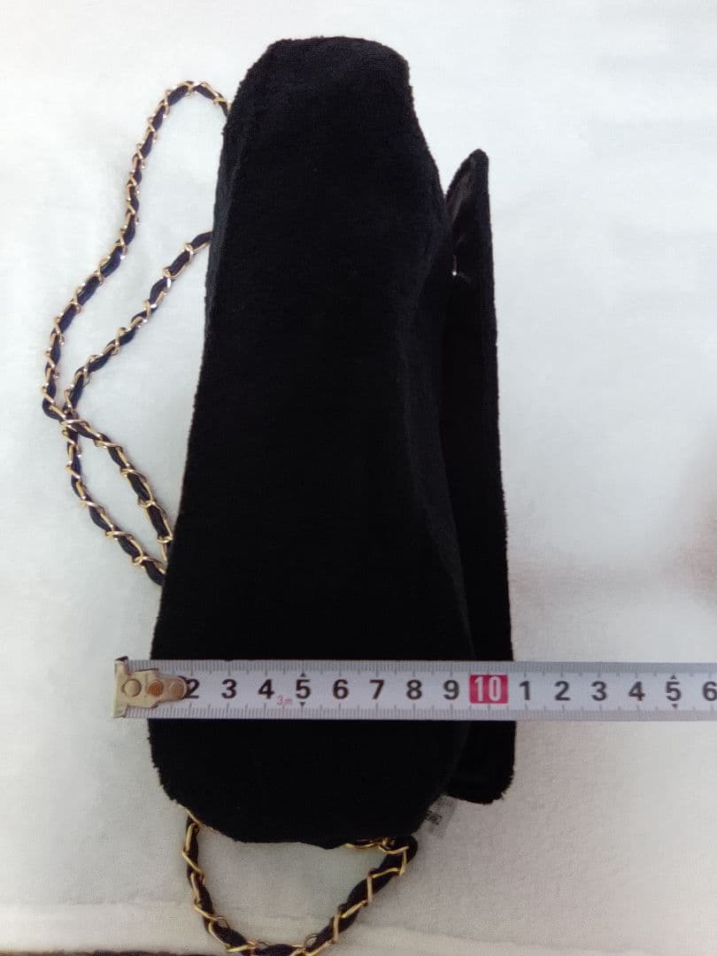 CHANEL ノベルティ ブラック ショルダーバッグ ホワイトロゴ付き