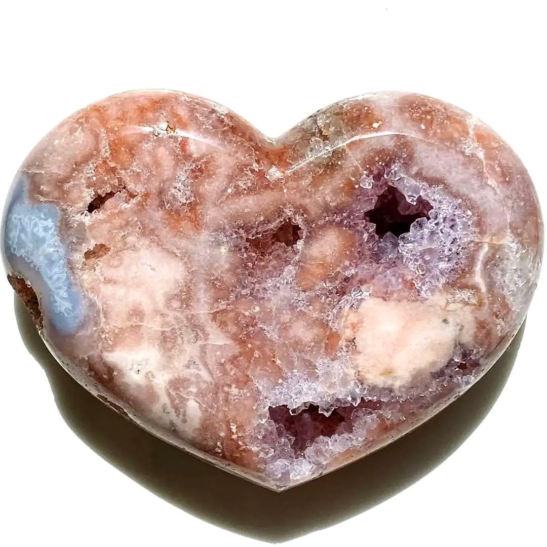 ★特価【 高品質 コレクション級 ピンクアメジスト アルゼンチン産 原石 ハート