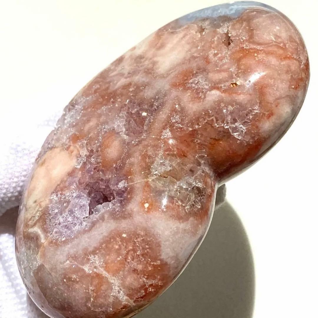 ★特価【 高品質 コレクション級 ピンクアメジスト アルゼンチン産 原石 ハート