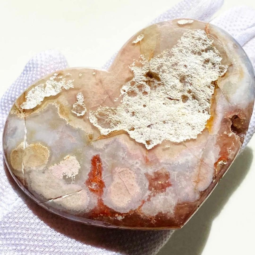 ★特価【 高品質 コレクション級 ピンクアメジスト アルゼンチン産 原石 ハート