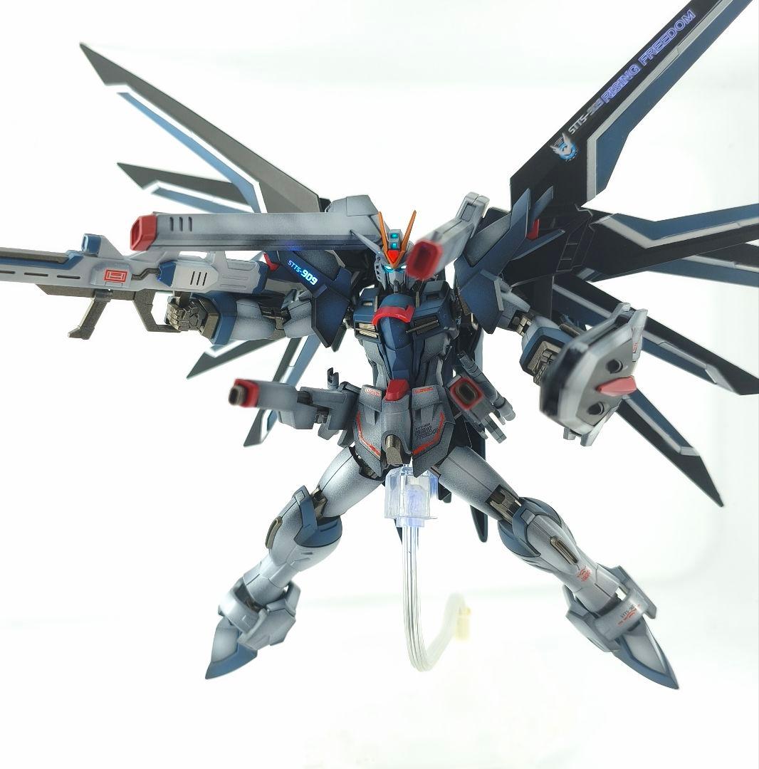 HG ライジングフリーダムガンダム 塗装済み完成品 全塗装