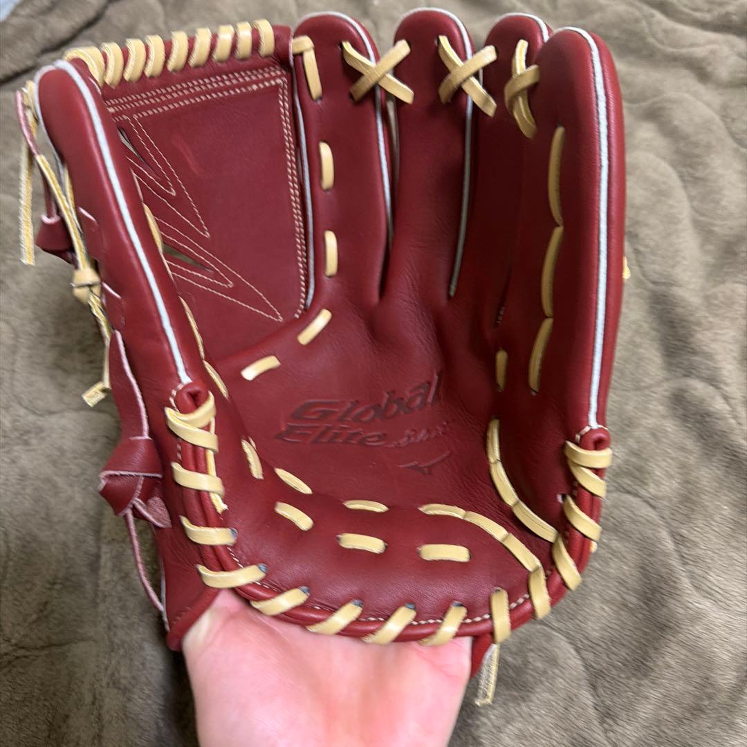 Global Elite 軟式グローブ レッド