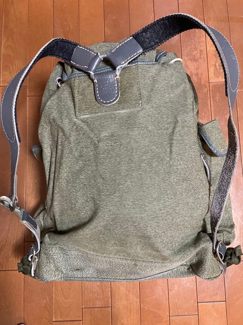 ヴィンテージ　スイス軍　ごま塩　バッグパック　リュック　実物　サバゲー　50年代
