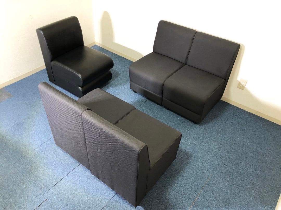 パブリック1人掛けソファ5個セット 美品 独立タイプ応接ソファ・ロビーチェア