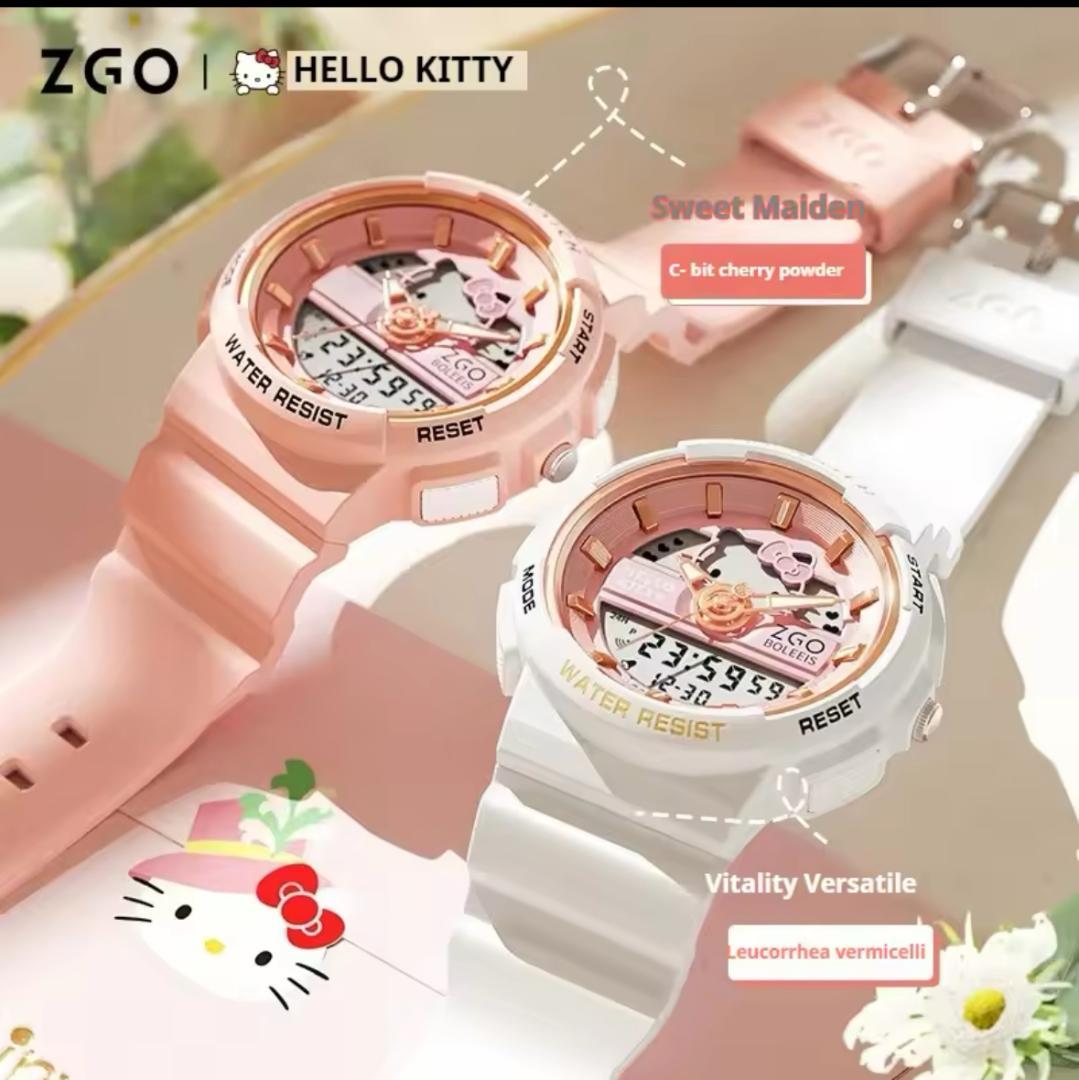 ハローキティ ピンク サンリオ Gショック風 腕時計 限定 海外 コラボ
