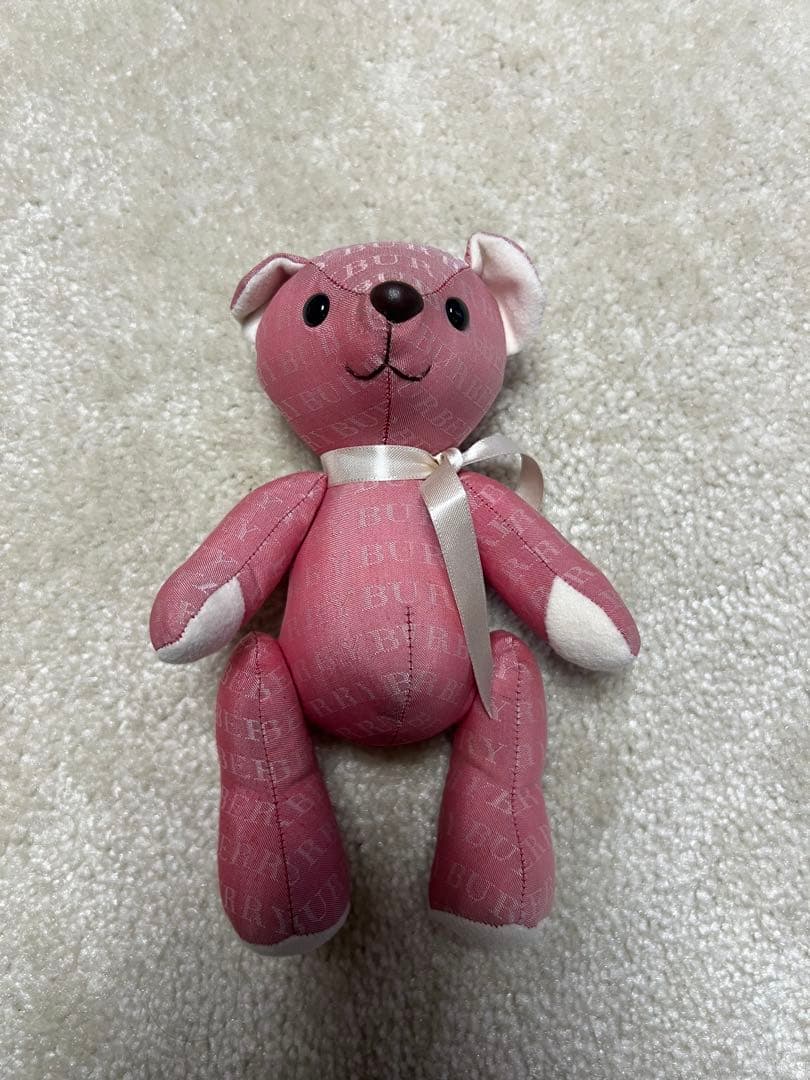 ベージュ BURBERRY クマぬいぐるみ2点セット