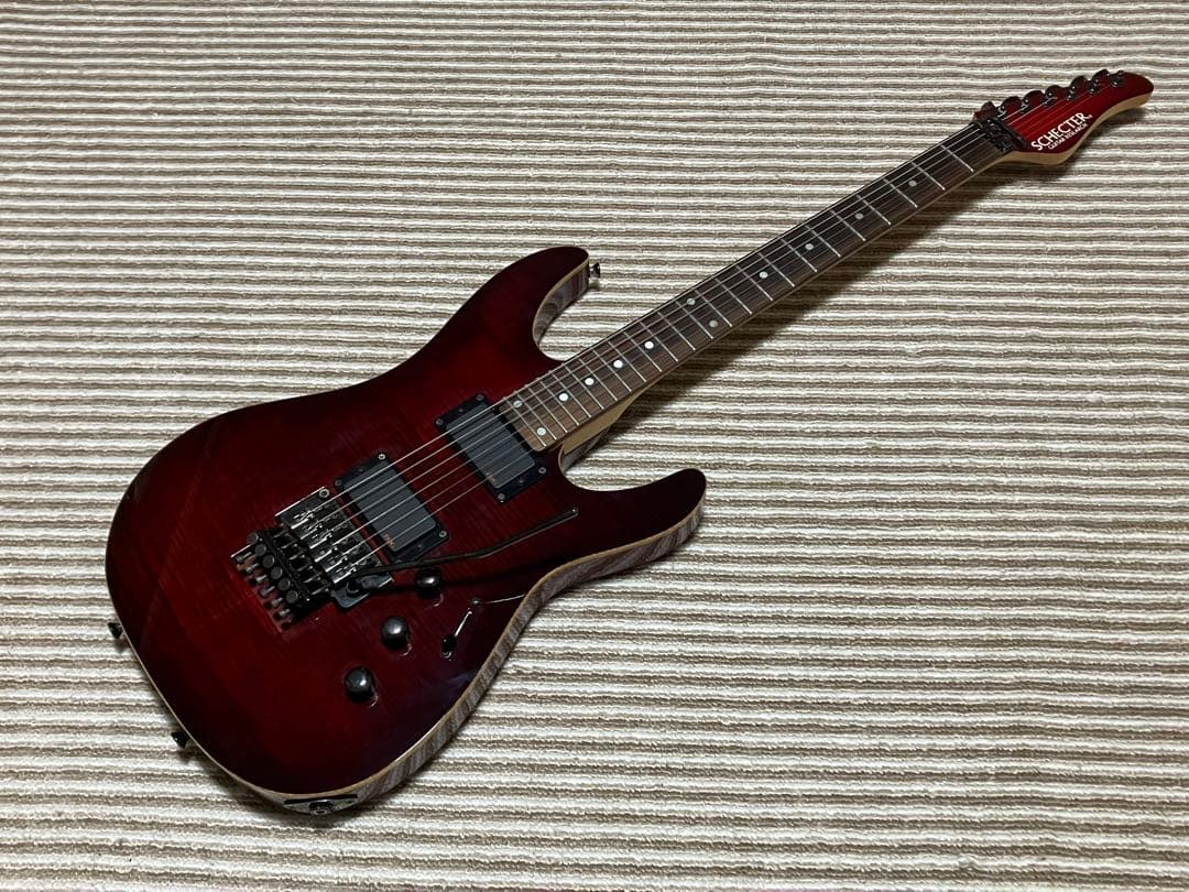 ギター YU SCHECTER NV-IV-24-FM / AS-LTD RED
