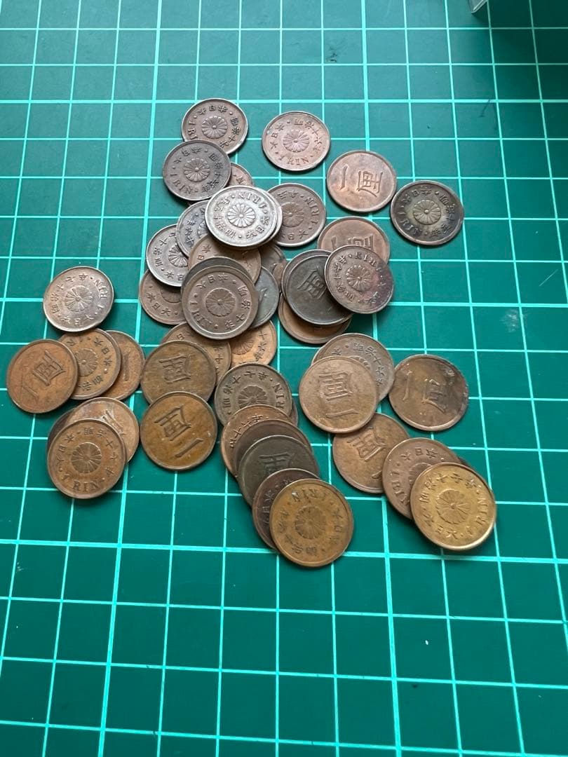 日本銅貨　一厘銅貨　50枚まとめロット