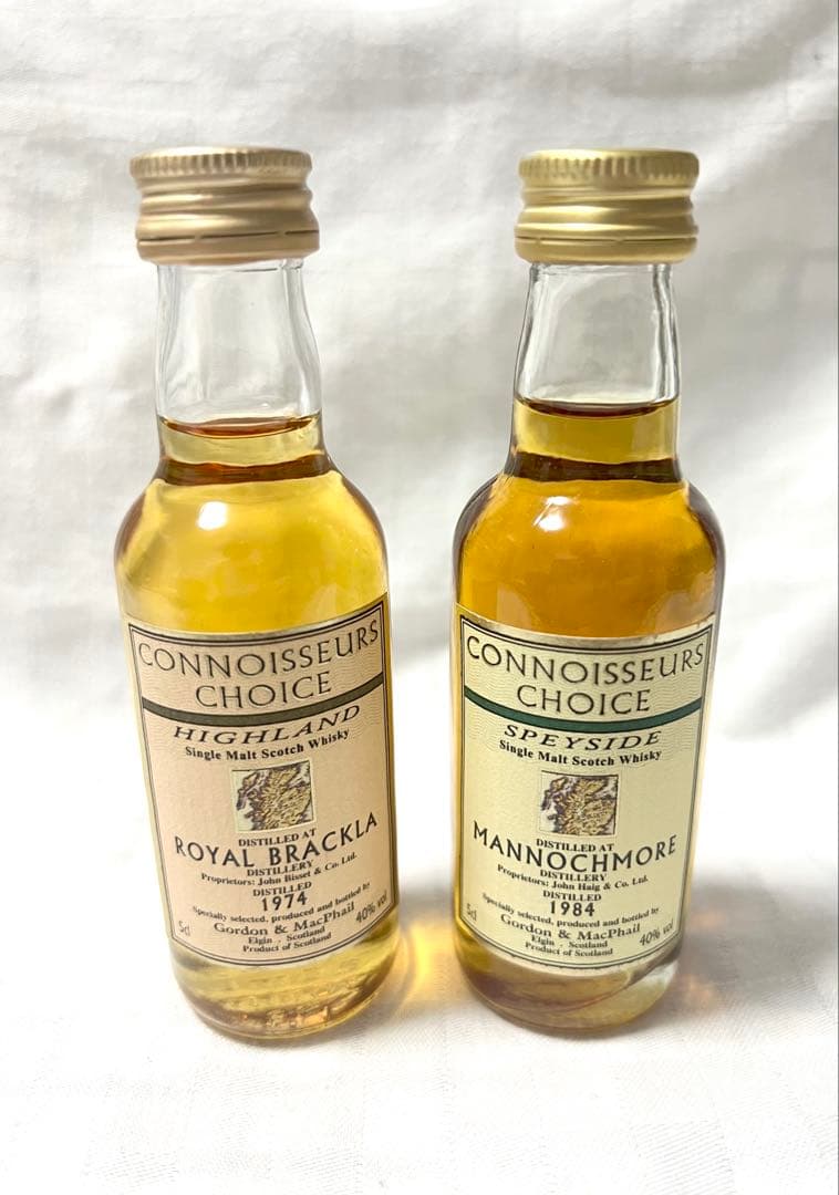 GORDON&MACPHAILミニボトル スコッチウィスキー1974 /1984