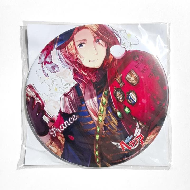 新品未開封 ヘタリア フランス アート缶プレート コレクション 缶バッジ 大きい