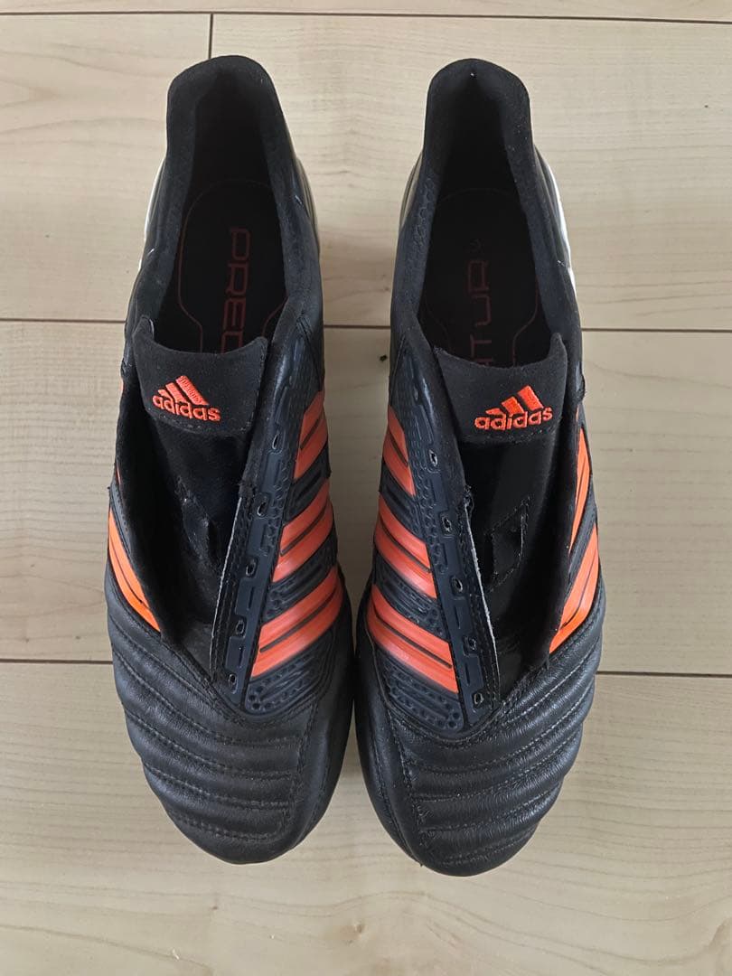 アディダスサッカースパイクプレデターアディパワーTRX SG オレンジ色黒