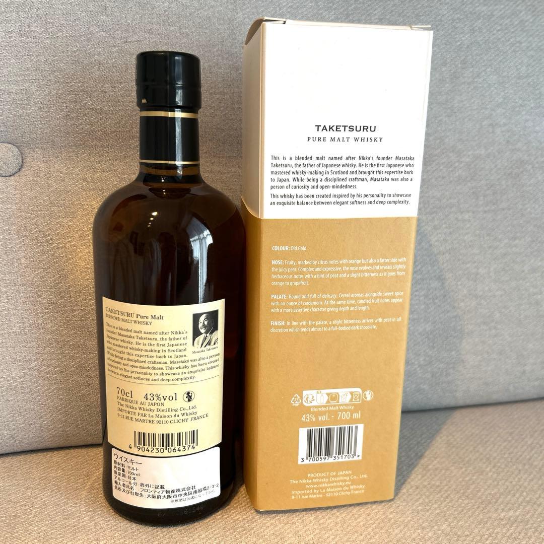 ニッカウイスキー 竹鶴 ピュアモルトウイスキー 43%
