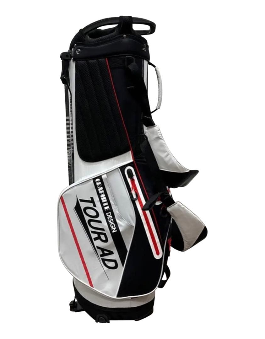 グラファイトデザインキャディーバック　2023年モデル　プロ支給品　ホワイト