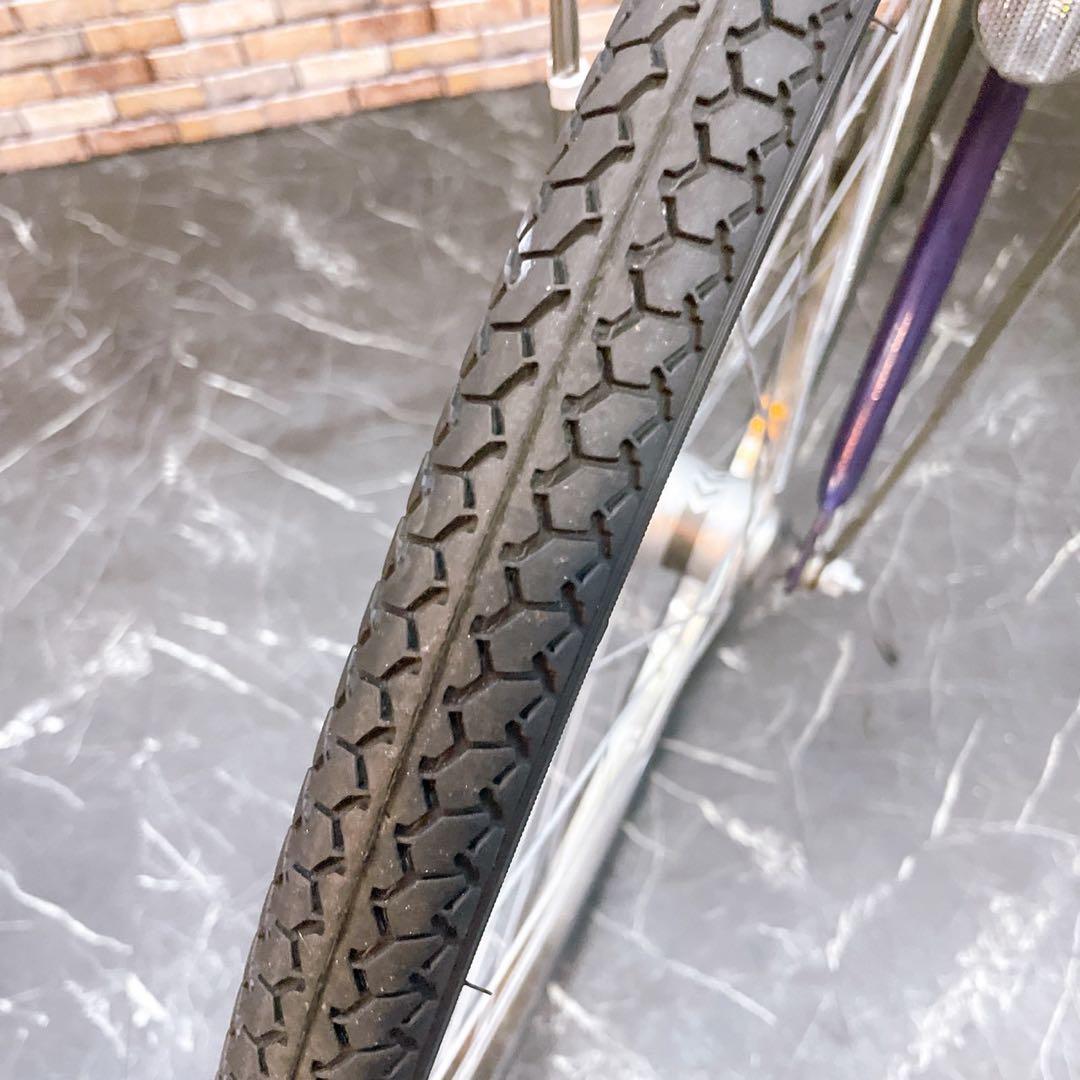 【10】一般車 シティー車 ブリヂストン trendy パープル 内装変速付き