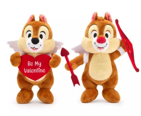 カリフォルニアディズニー　チップ＆デール バレンタイン ぬいぐるみ 2体セット