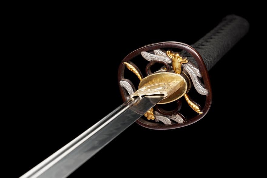 【トンボ斬り】古兵器 刀装具 日本刀　模造刀 居合刀 武士道 鑑賞用 美術刀