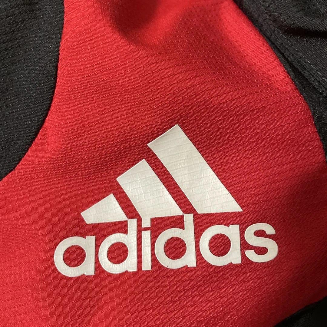 adidas ACミラン ジャージ　ジャケット 黒/赤　bwin サイズL