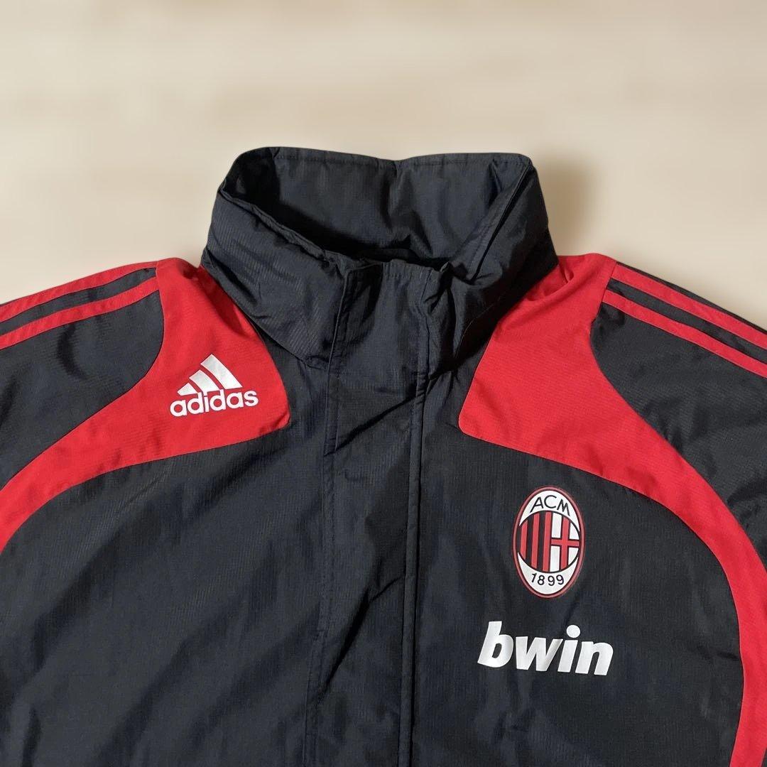 adidas ACミラン ジャージ　ジャケット 黒/赤　bwin サイズL