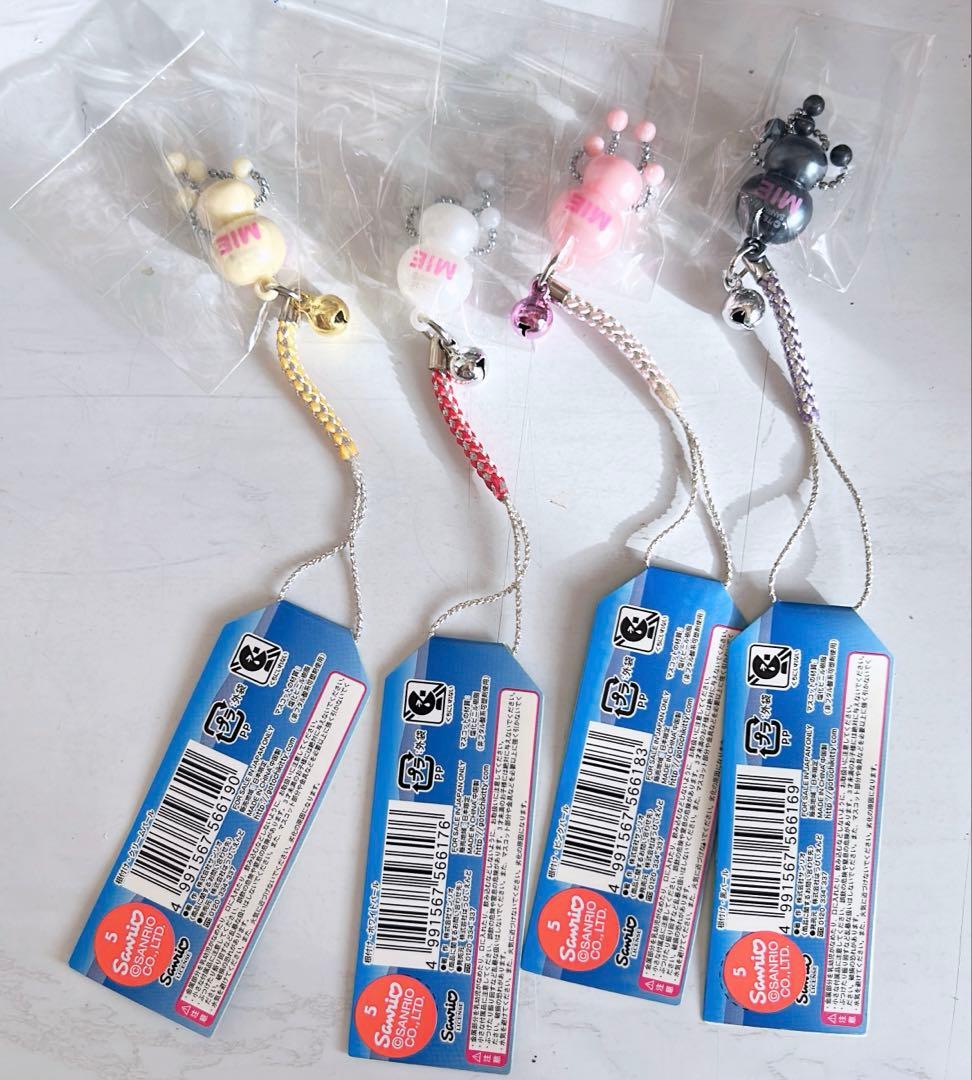 ハローキティ 三重限定 ぶらぶら真珠 根付 ストラップ4種