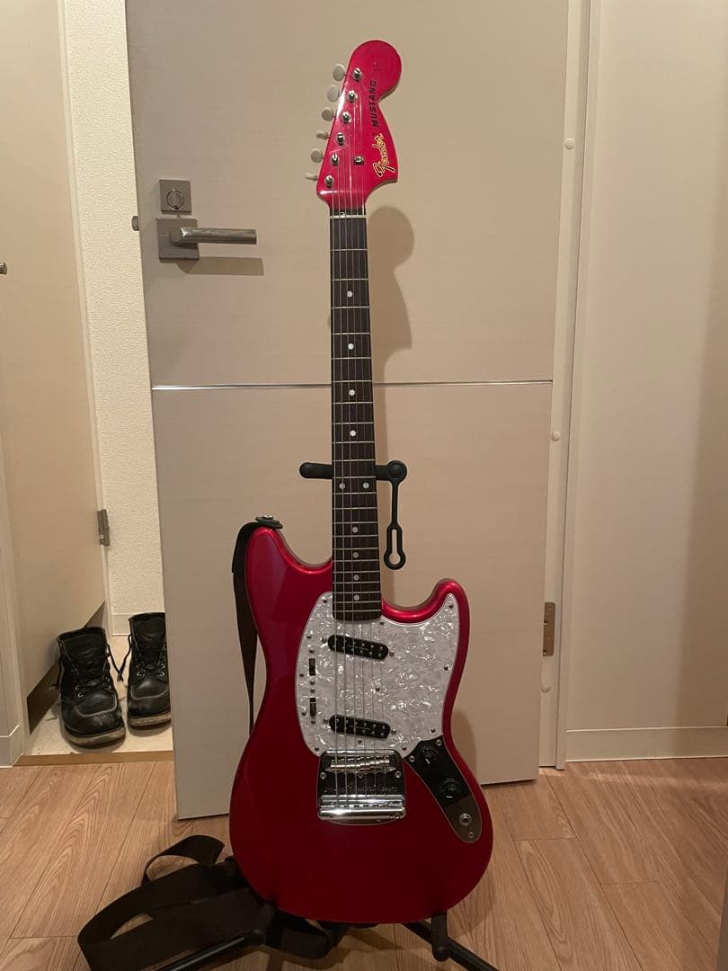 Fender Mustang 赤 セイモア・ダンカン シングルハム