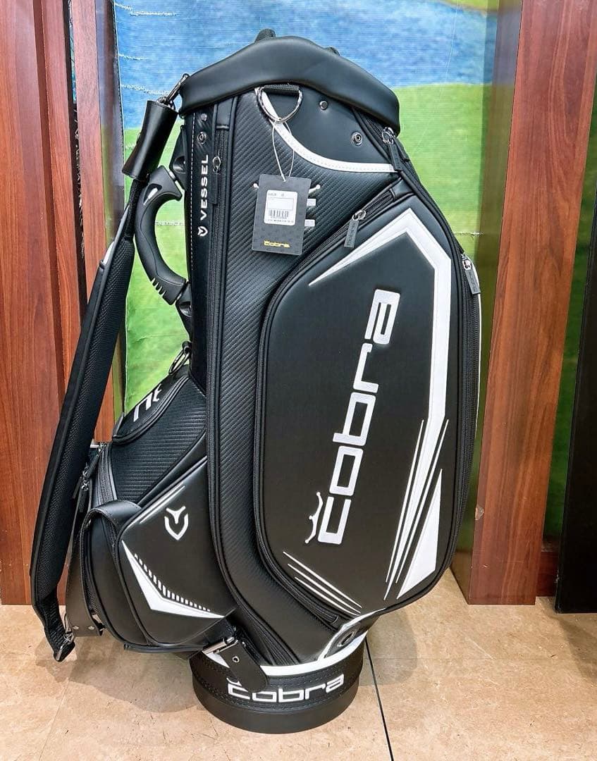 Cobra Vessel キャディバッグ ブラック/ホワイト　新品