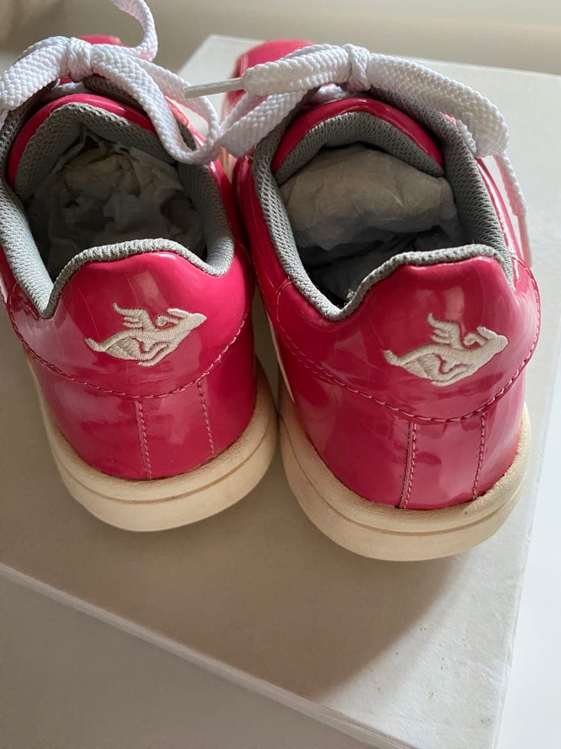 未使用　美品！　パーリーゲイツ　ピンク エナメル　ゴルフシューズ 23.5cm